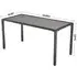 Rectangular Outdoor Dining Table - Grey, WPC