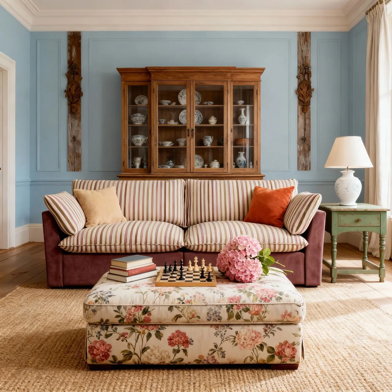 Retro Sofa with Removable Covers - Cotton image