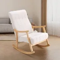 Rocking Chair with Button Tufting - Velvet