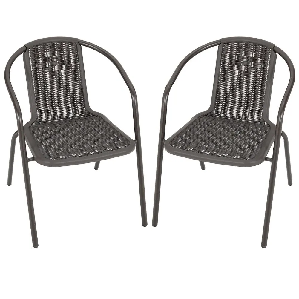 Round Dining Table with Umbrella Hole - Glass