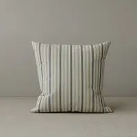 Square Cushion with Removable Cover - Blue, Cotton