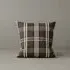 Square Cushion with Removable Cover - Brown, Cotton