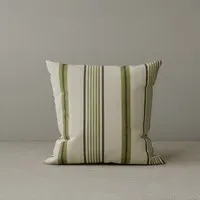 Square Cushion with Removable Cover - Green, Cotton