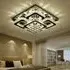 Square LED Ceiling Light Dimmable - Chrome, Crystal