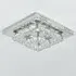Square LED Ceiling Light with Crystal - Chrome