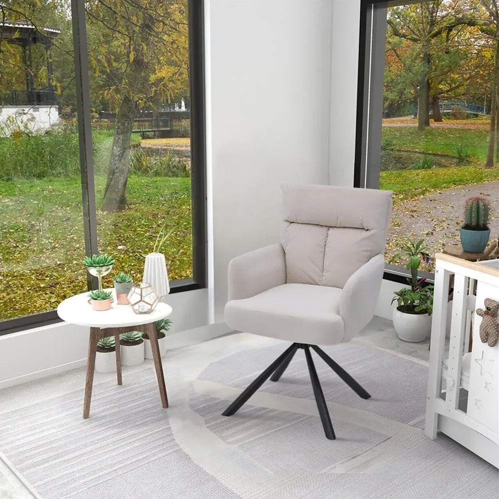 Swivel Armchair with Upholstery - Velvet