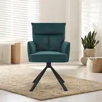 Swivel Armchair with Upholstery - Velvet