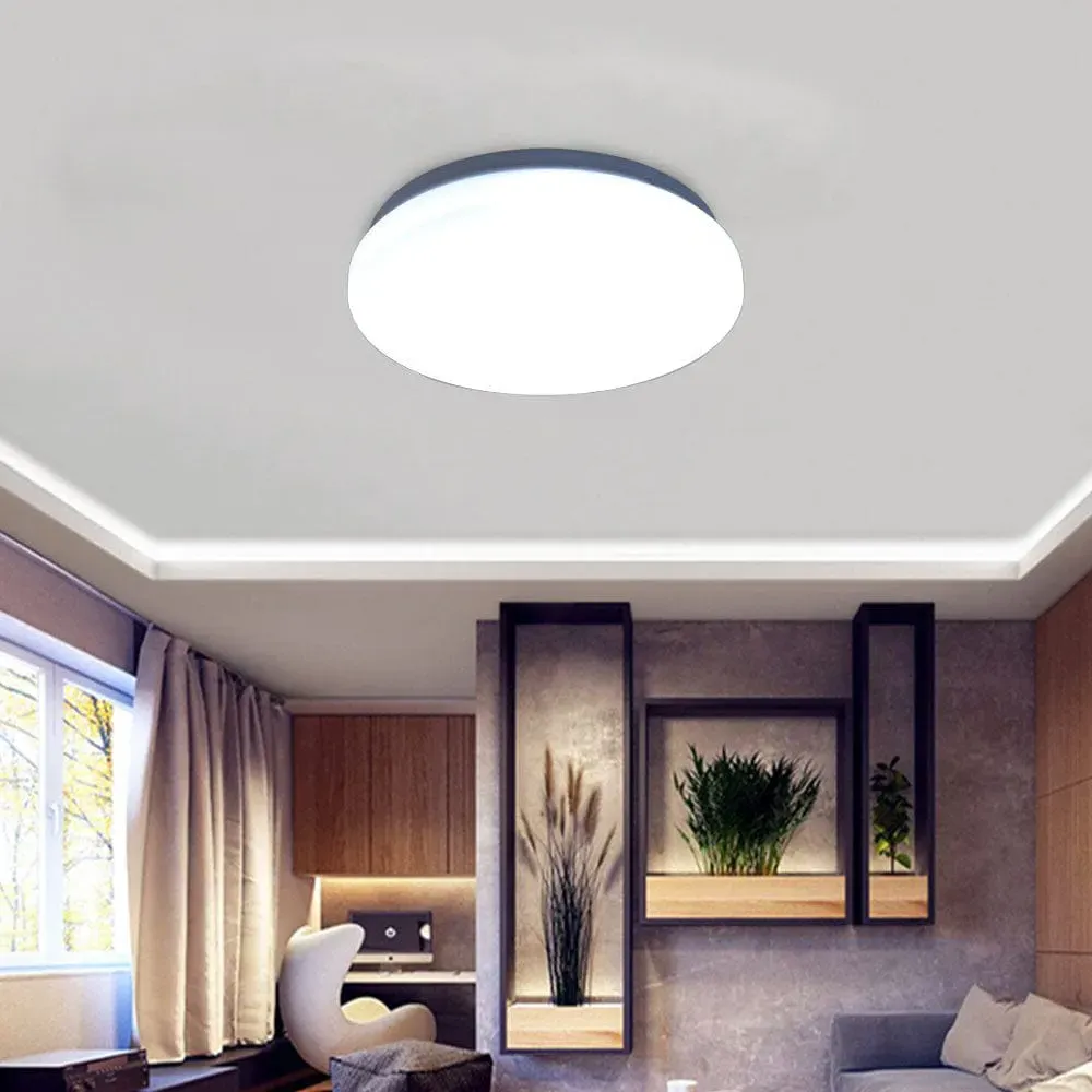 Ultra-Thin LED Ceiling Light - White, Iron
