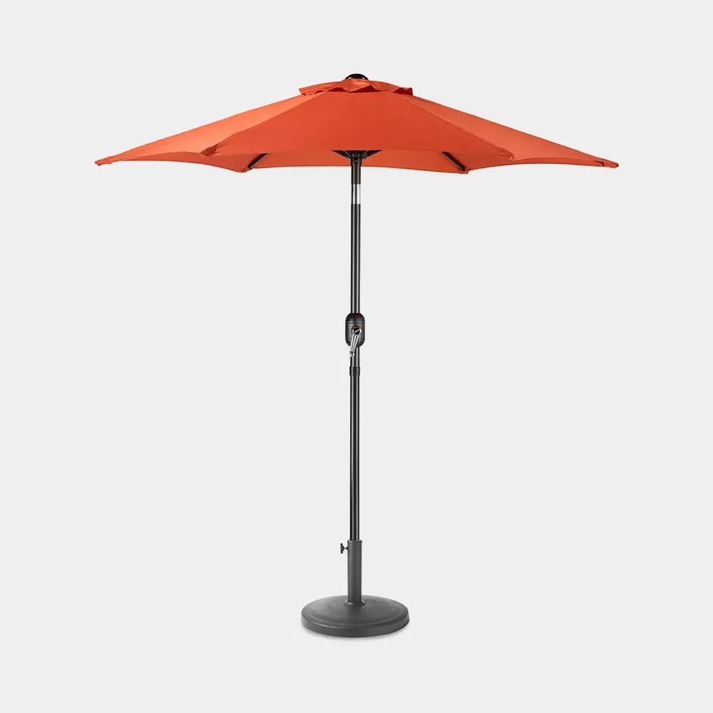 2m Steel Garden Parasol & Base Set - Burnt Orange product