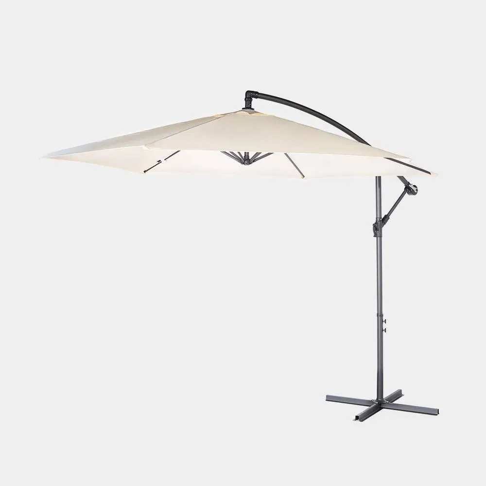 3m Banana Parasol with Crank Mechanism - Cream product