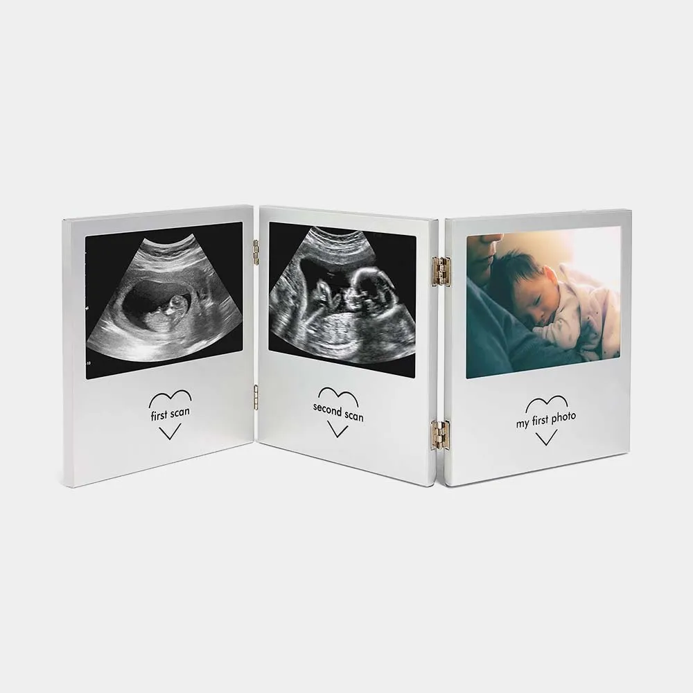 Baby Scan Photo Frame - Stainless Steel product