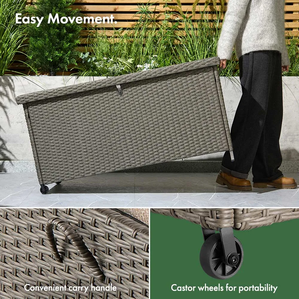 Bali 290L Outdoor Cushion Storage Box - Rattan alternate view
