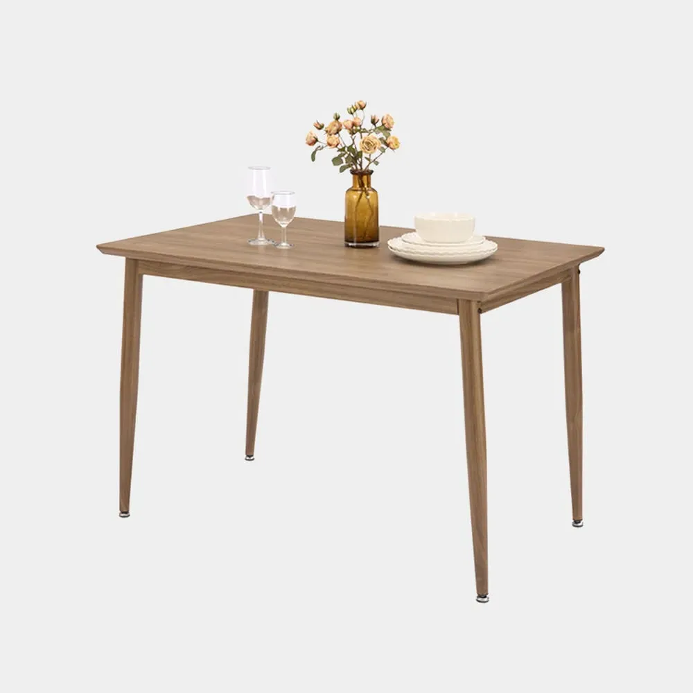 Burton 4-Seater Dining Table - Dark Wood Effect, MDF product