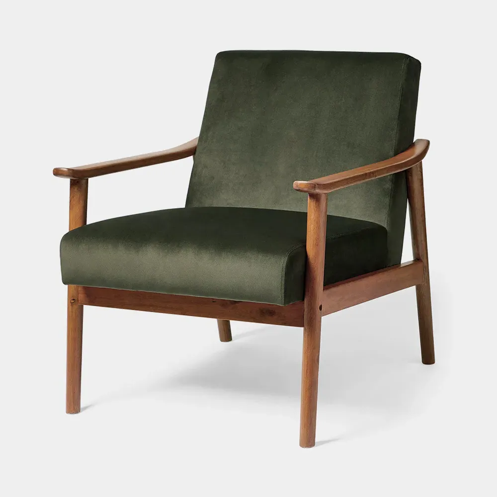 Fairfield Lounge Chair - Forest Green, Velvet product