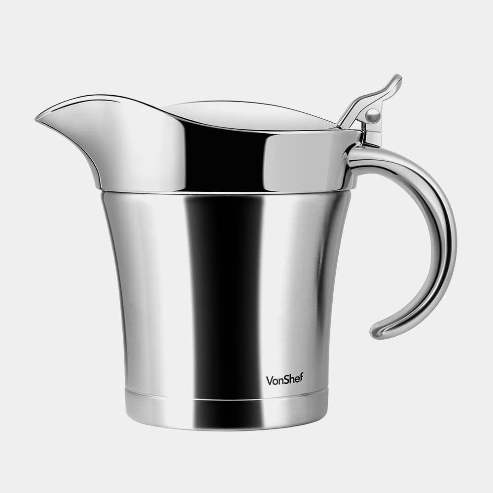 Insulated Gravy Jug with Lid - 500ml, Stainless Steel product