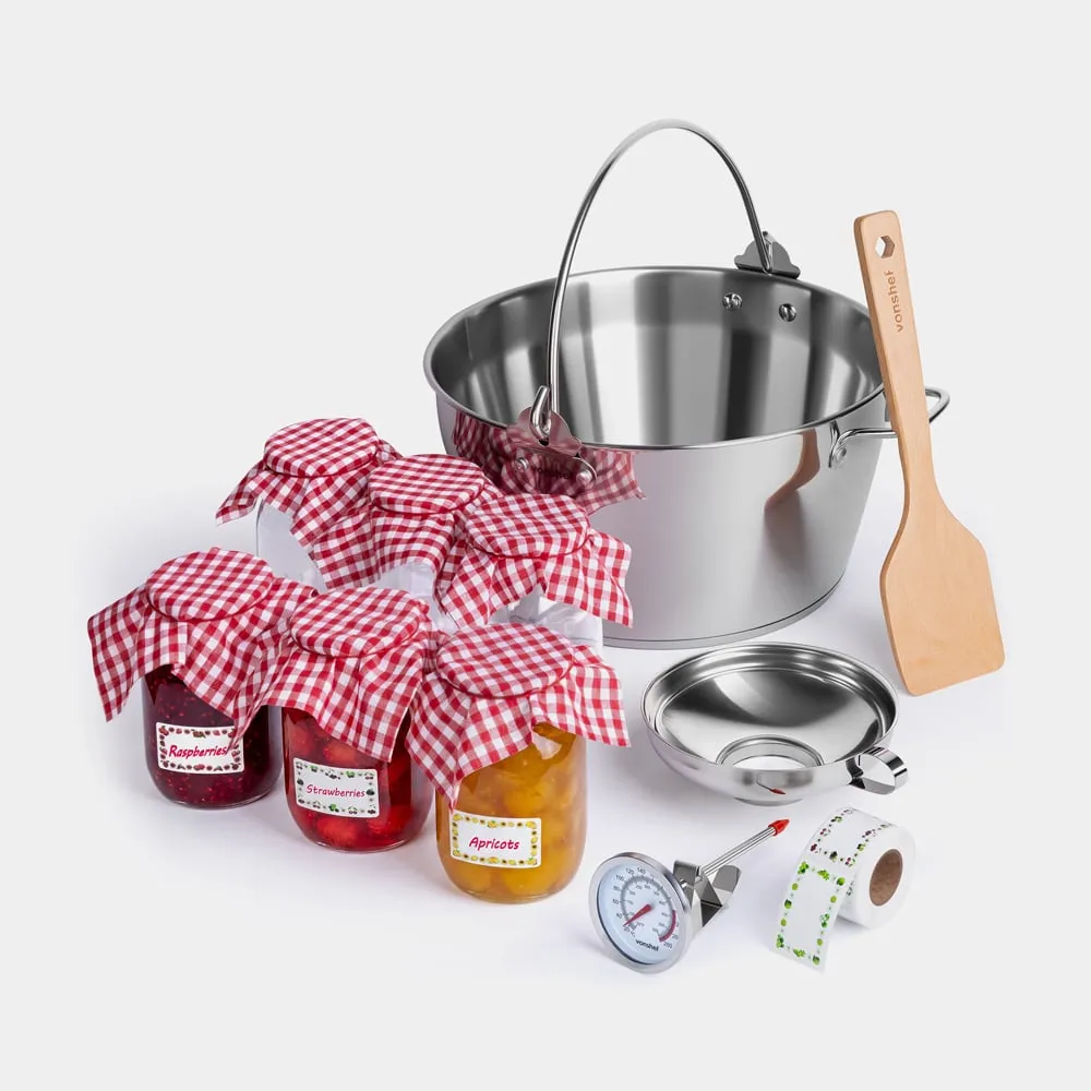 Jam Making Kit with Preserving Pan - Stainless Steel product
