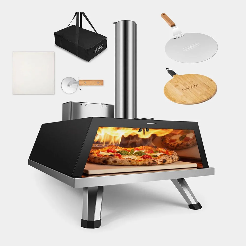 Pellet Pizza Oven with Accessories - Stainless Steel product