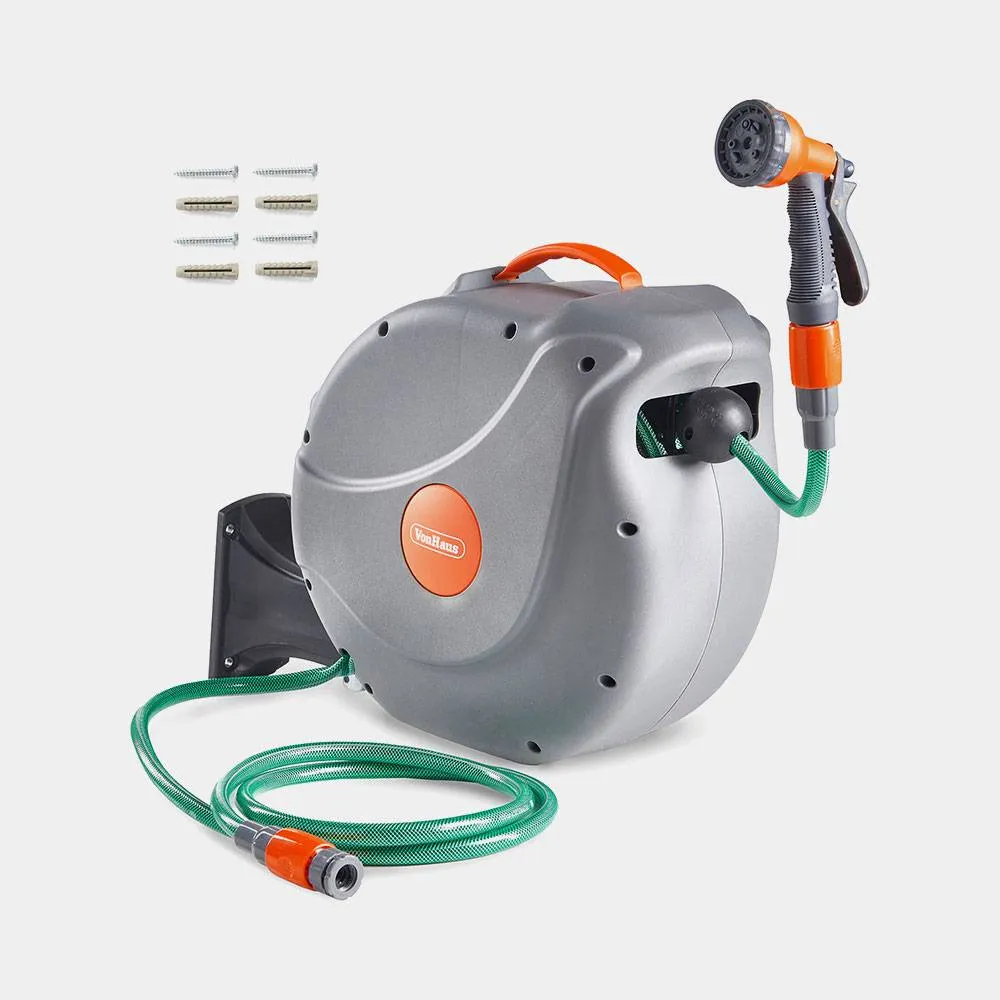 Retractable Garden Hose Reel 20m with 180° Swivel product