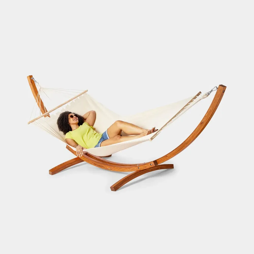 Santorini 1 Person Hammock with Wooden Frame product