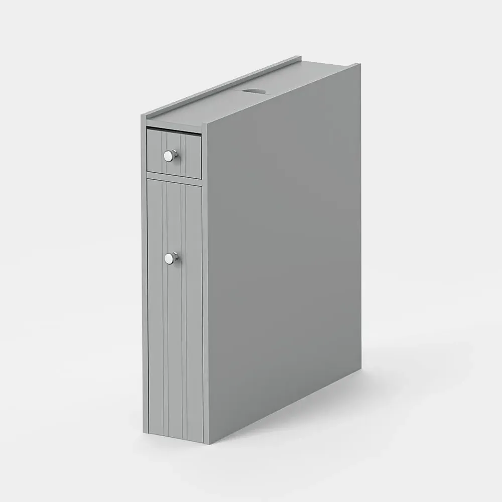 Shrewsbury Slim Bathroom Storage Unit - Grey product