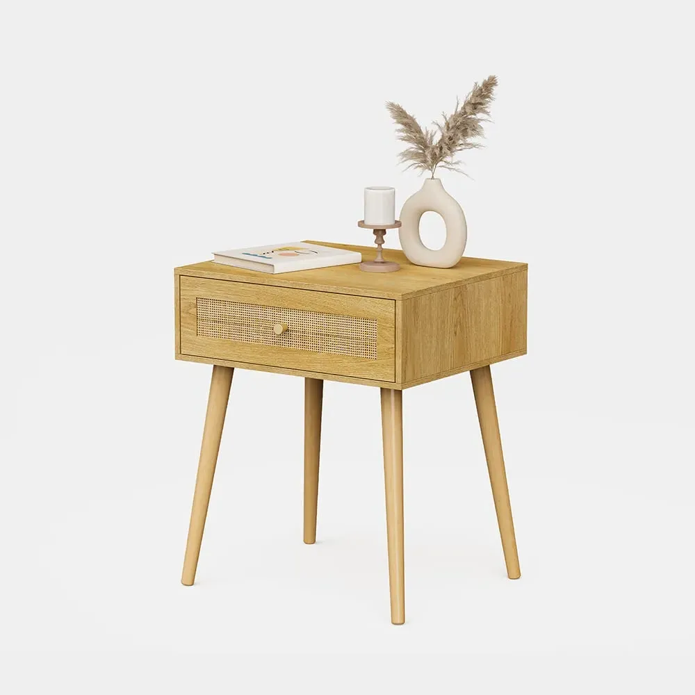 Sienna Rattan Bedside Table with Drawer product