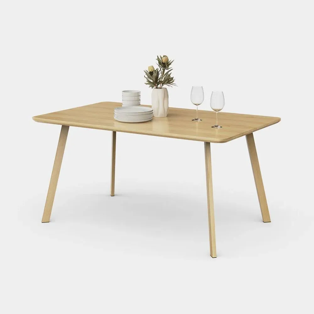 Spinningfield 6-Seater Rectangular Dining Table - Light Wood Effect product