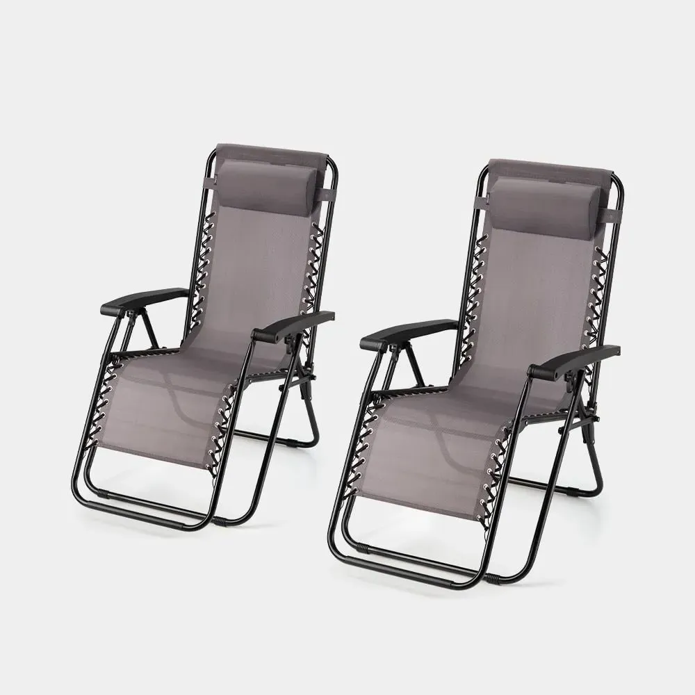 Verona Zero Gravity Chair Set of 2 - Grey product