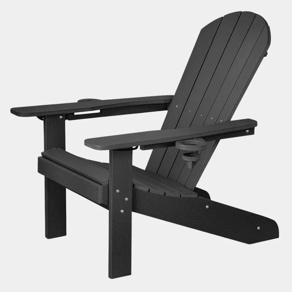 Westport Reclining Adirondack Chair - Black, HDPE product