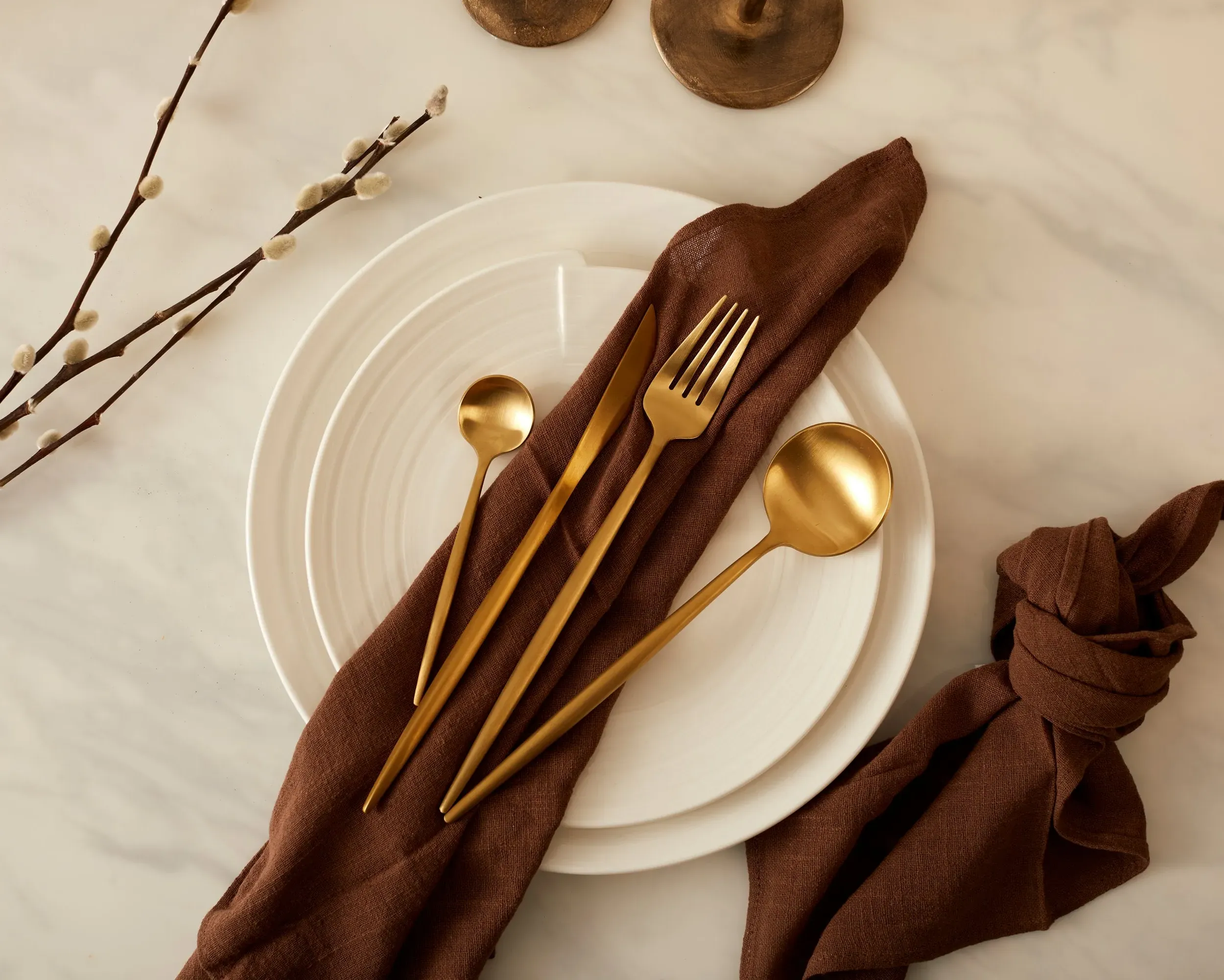 16-Piece Cutlery Set - Gold, Stainless Steel