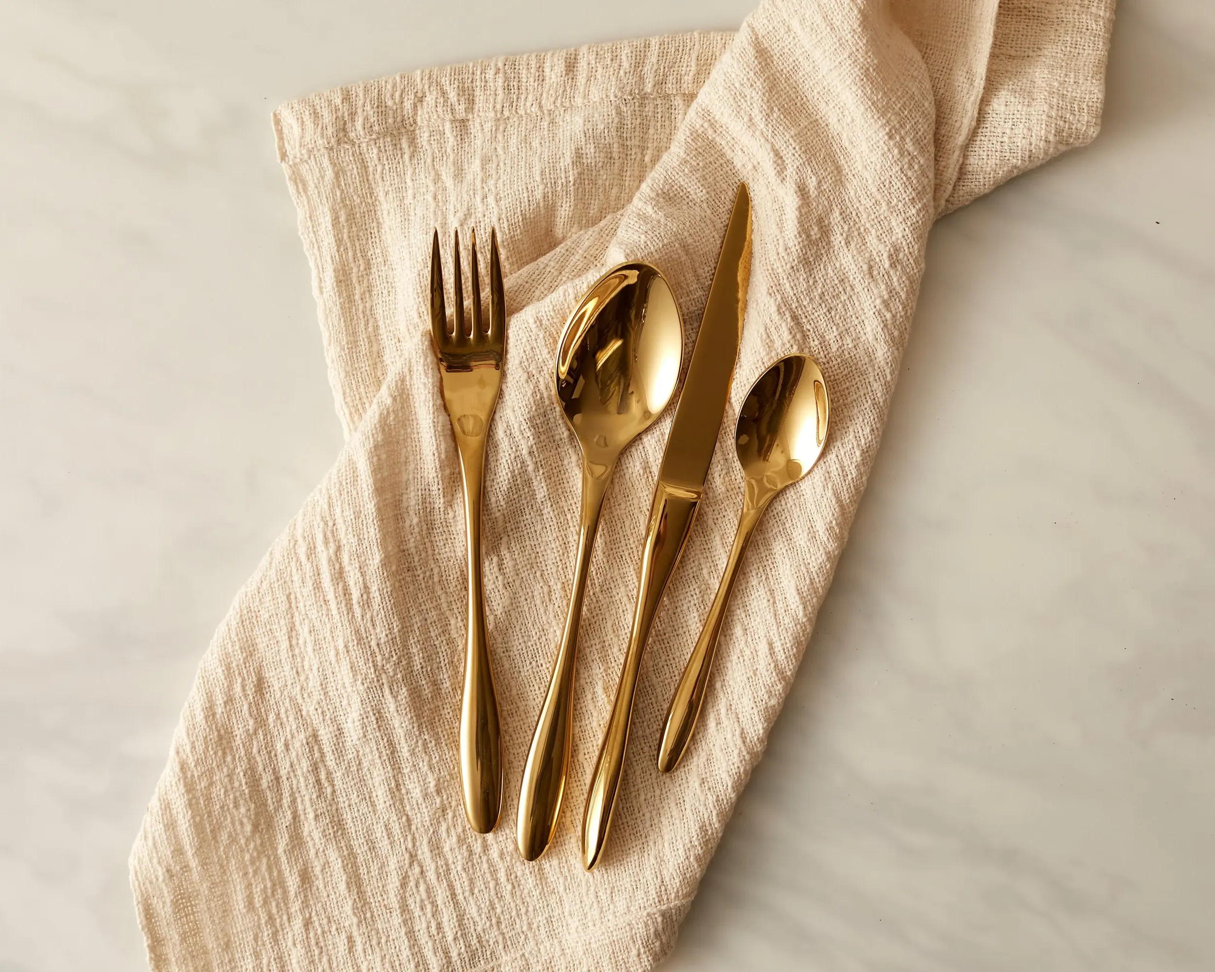 16-Piece Cutlery Set Mirror Finish - Gold image