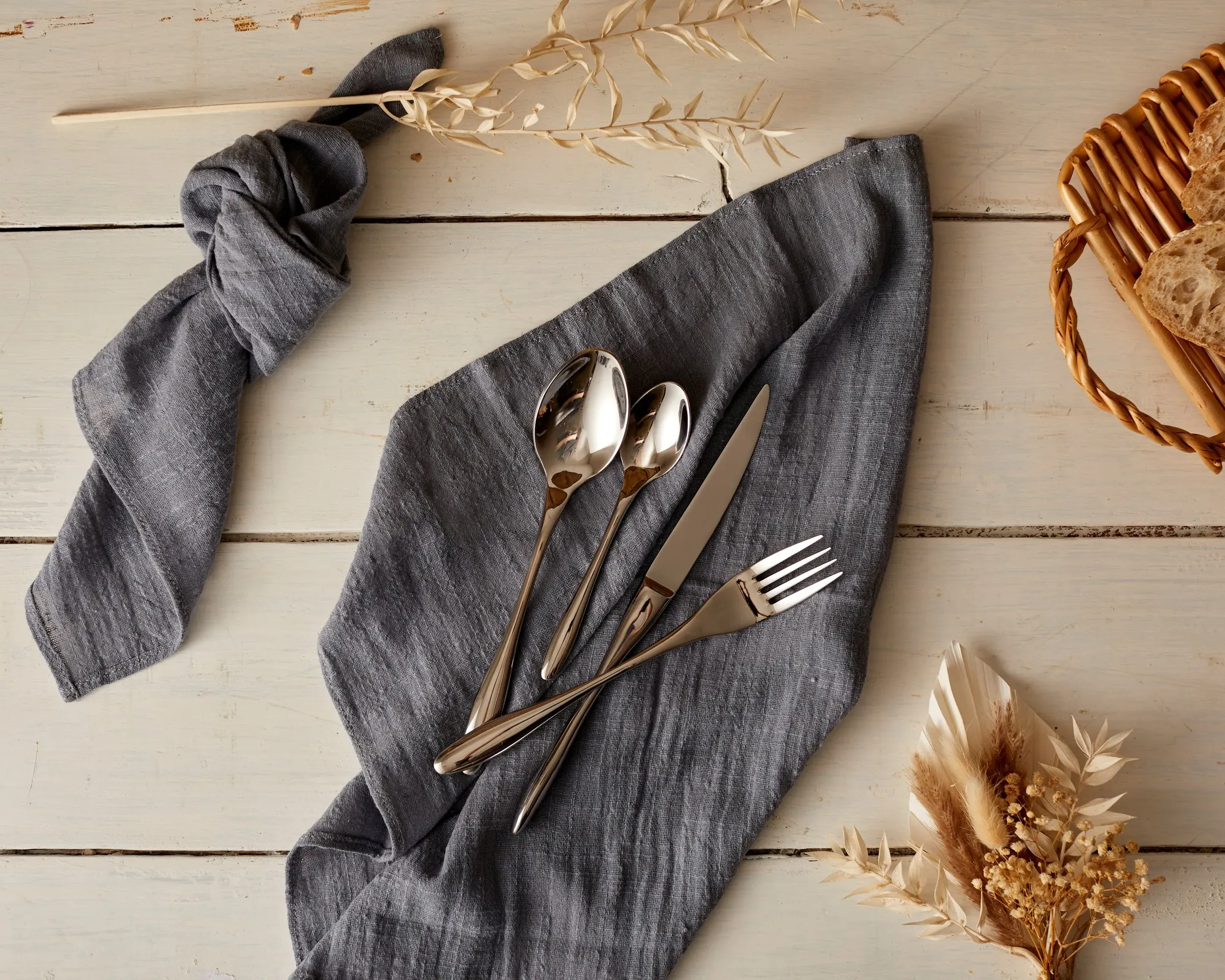 16-Piece Cutlery Set Mirror Finish - Silver