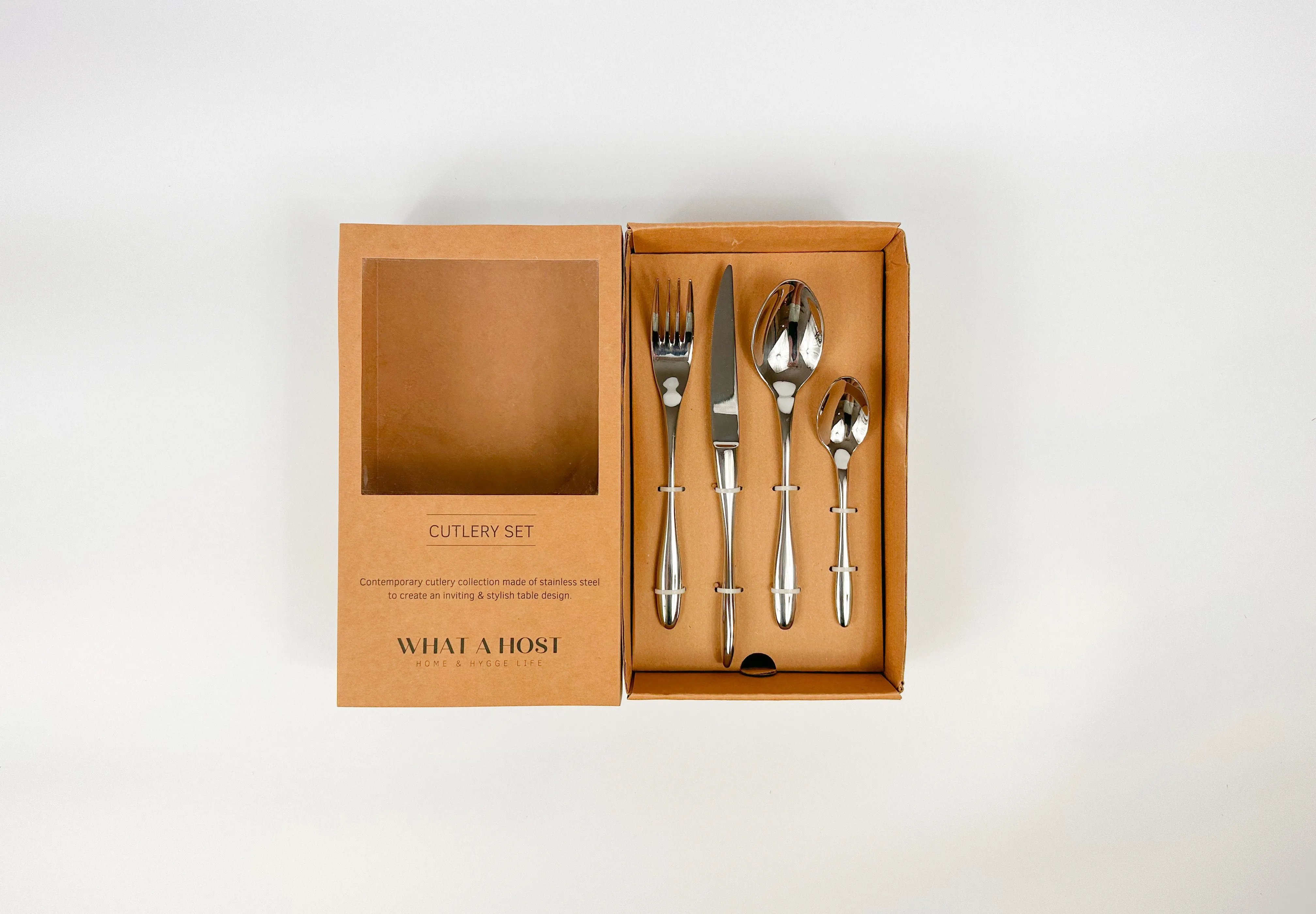 24-Piece Cutlery Set Mirror Finish - Silver