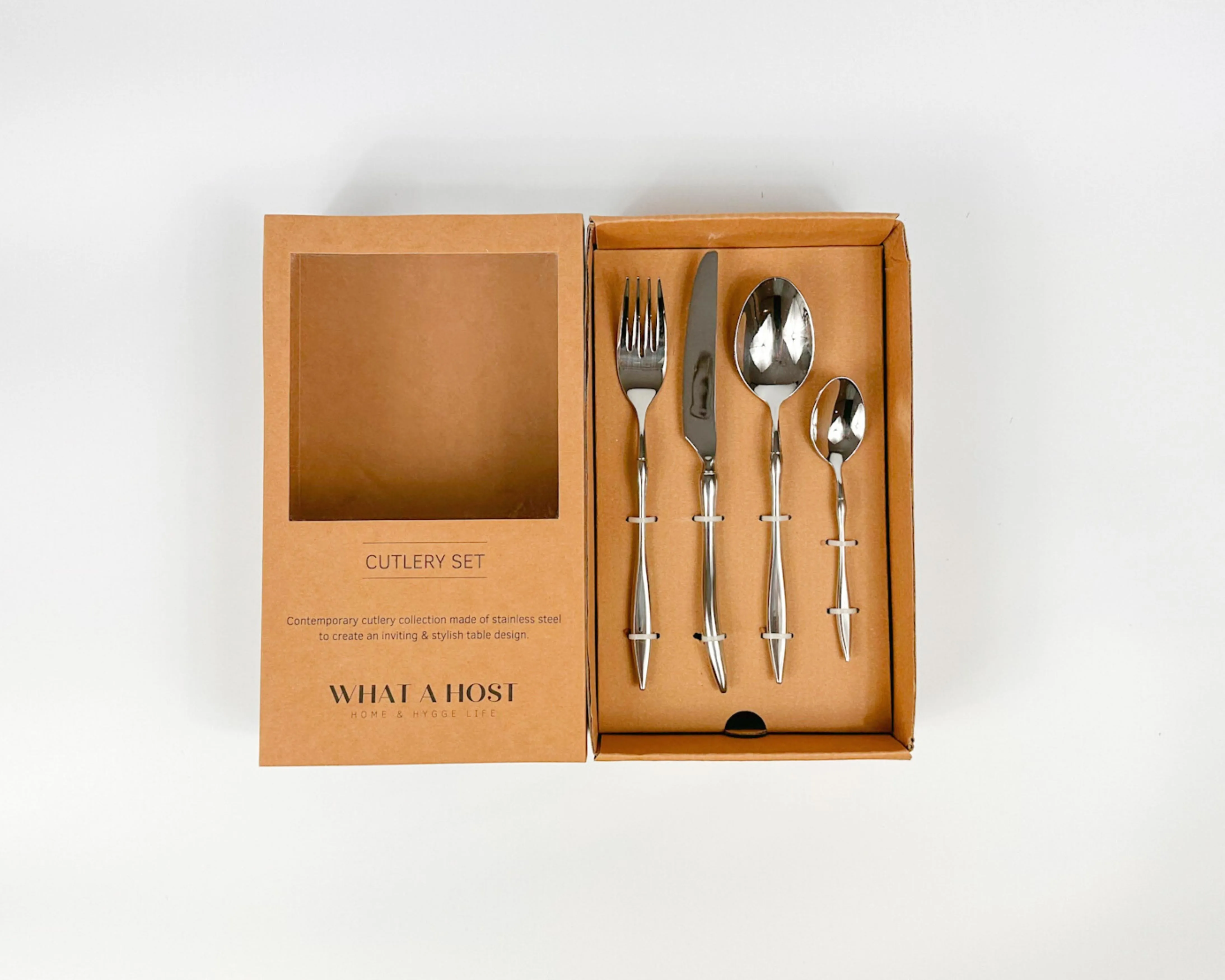 24-Piece Cutlery Set - Silver, Stainless Steel