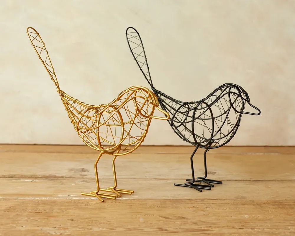 Geometric Decorative Bird - Black, Iron image