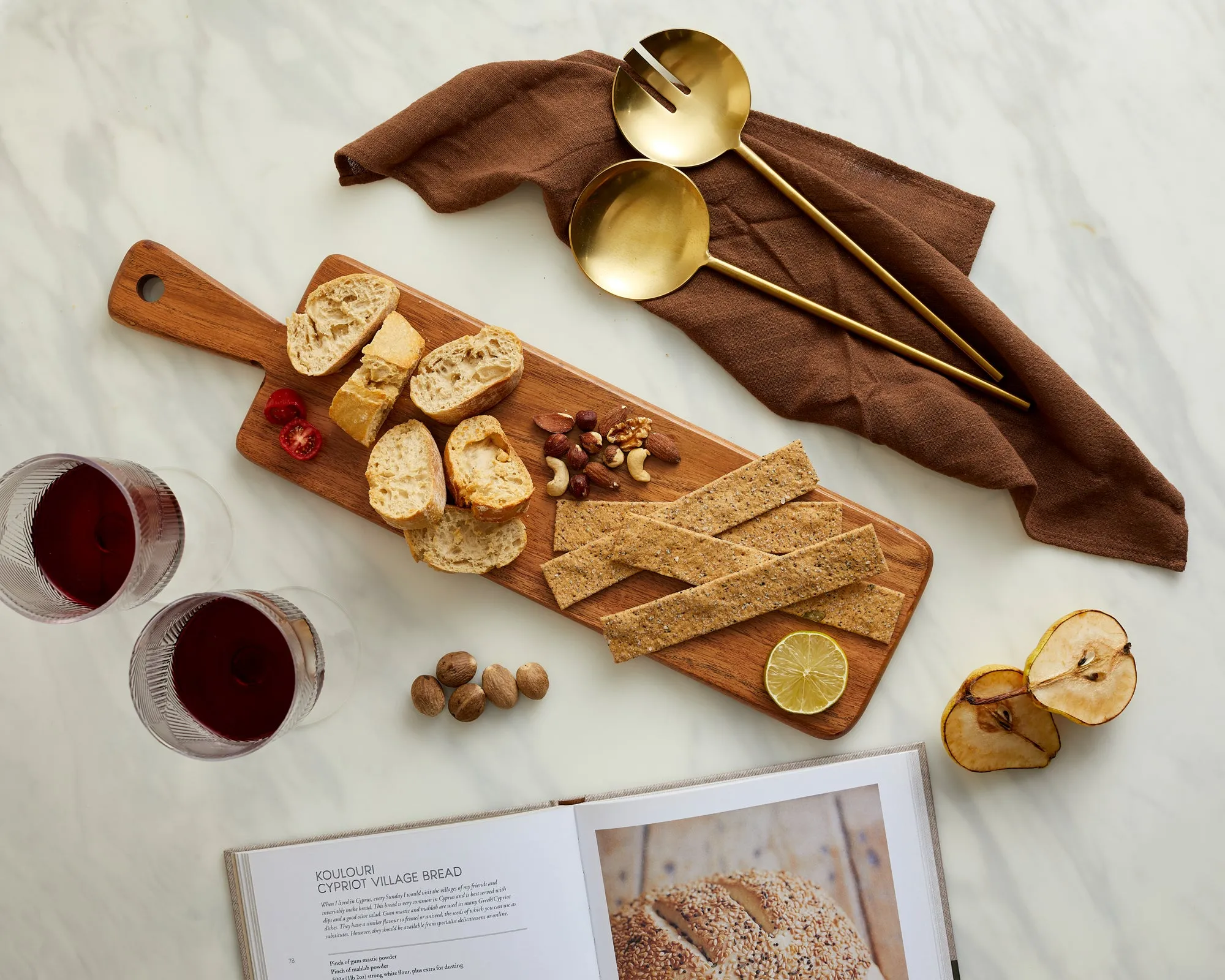 Serving Board with Handle - Natural, Acacia Wood