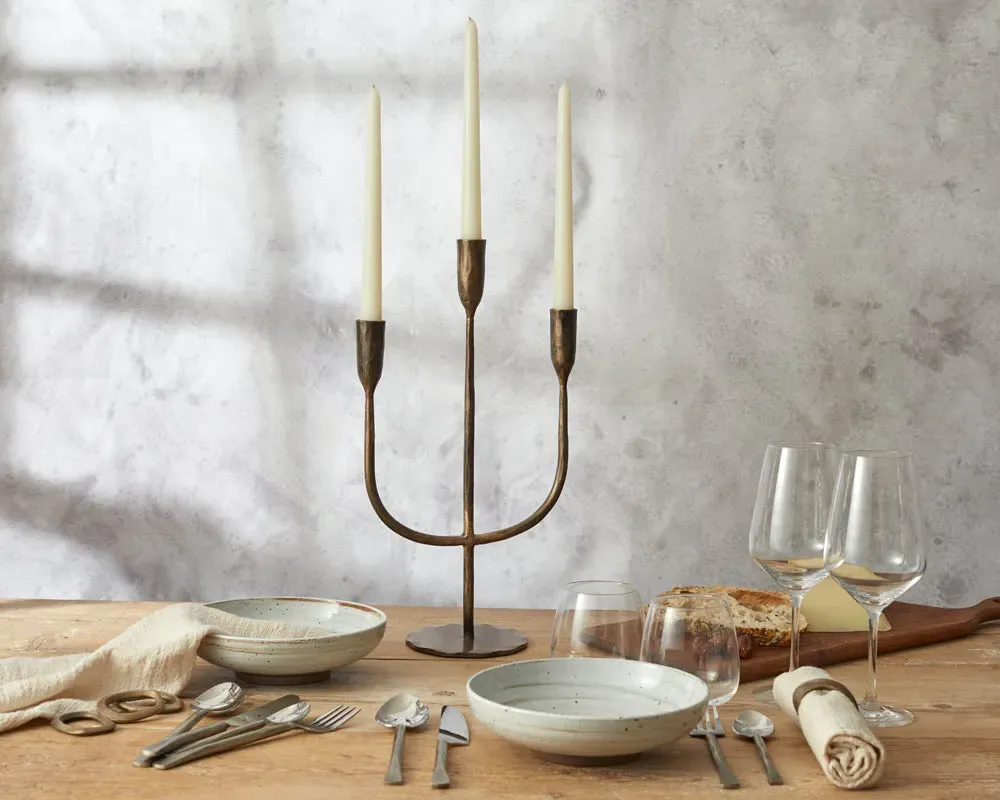 Trident Candelabra - Gold, Iron image