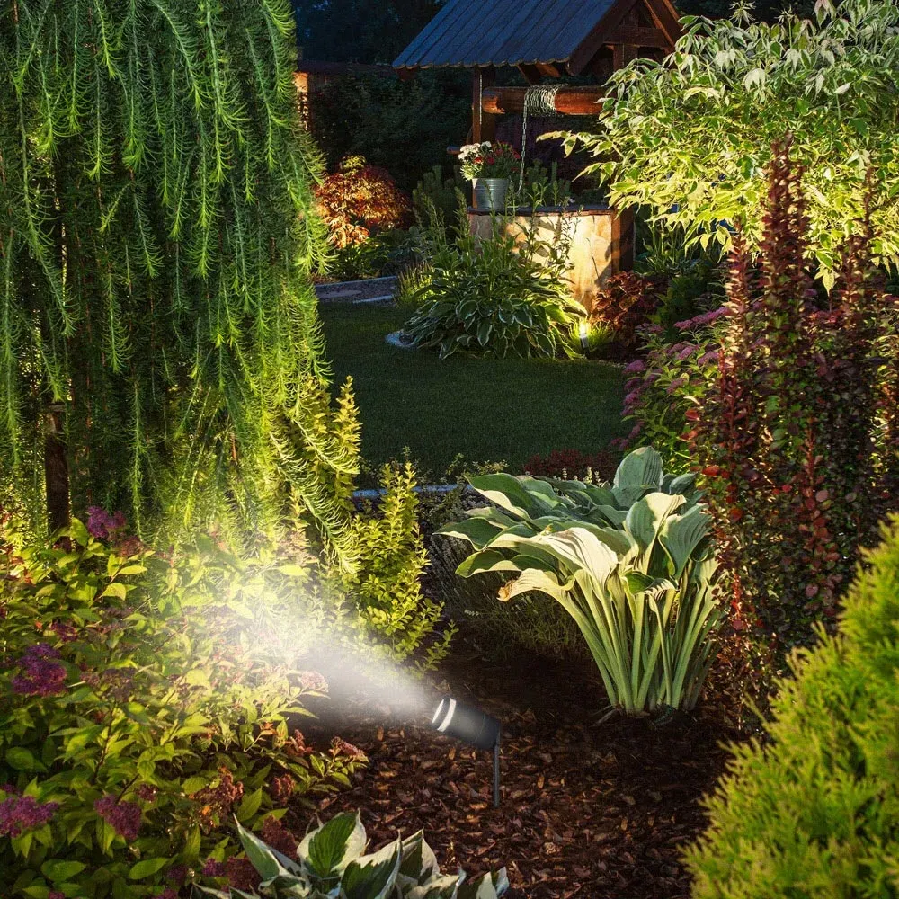 Marinus 2 Pack LED Garden Spike Light - Grey, Stainless Steel