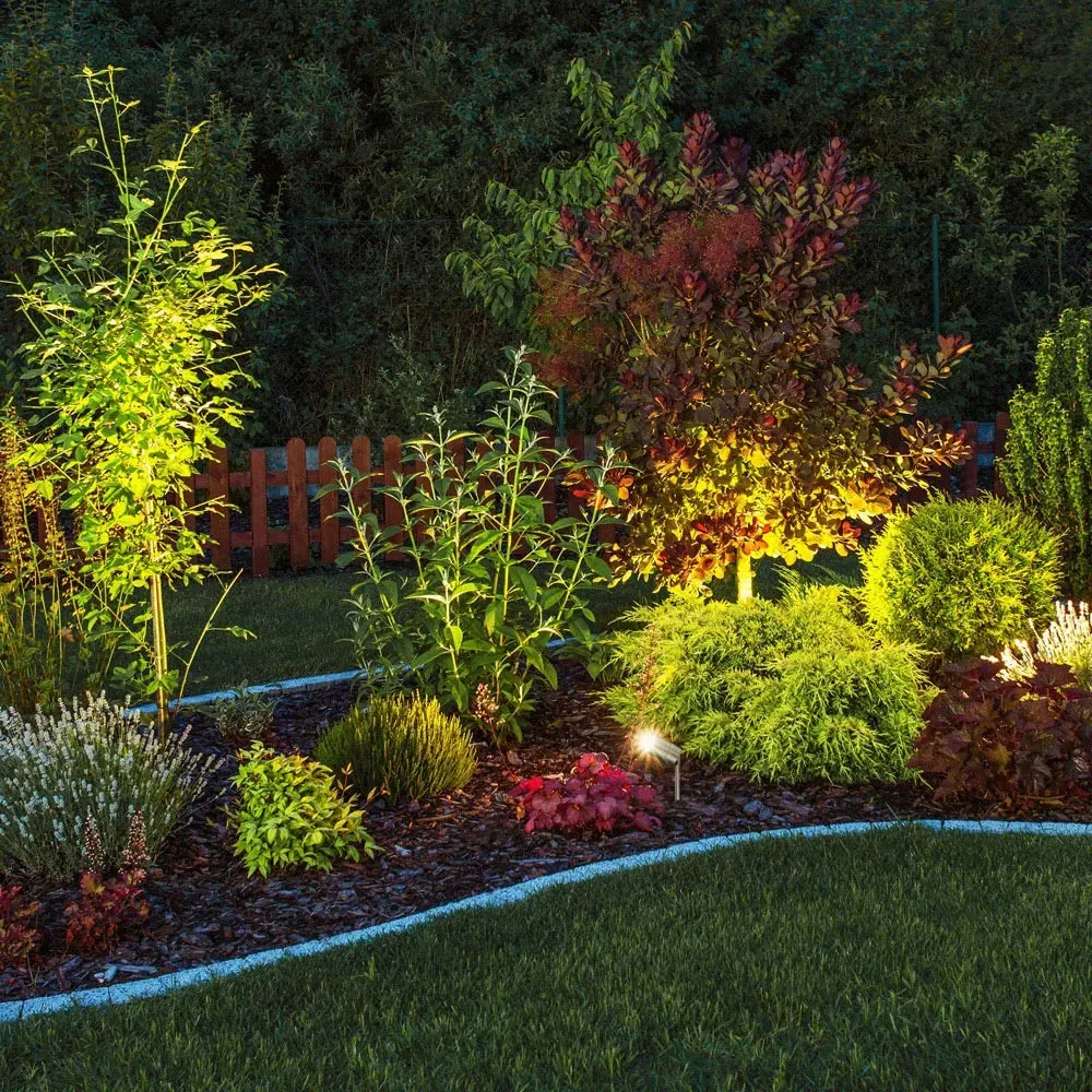 Marinus 2 Pack LED Garden Spike Light - Grey, Stainless Steel