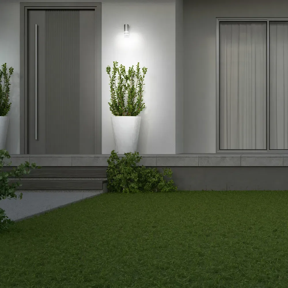 Marinus 2 Pack Single Direction Wall Light with PIR - Grey