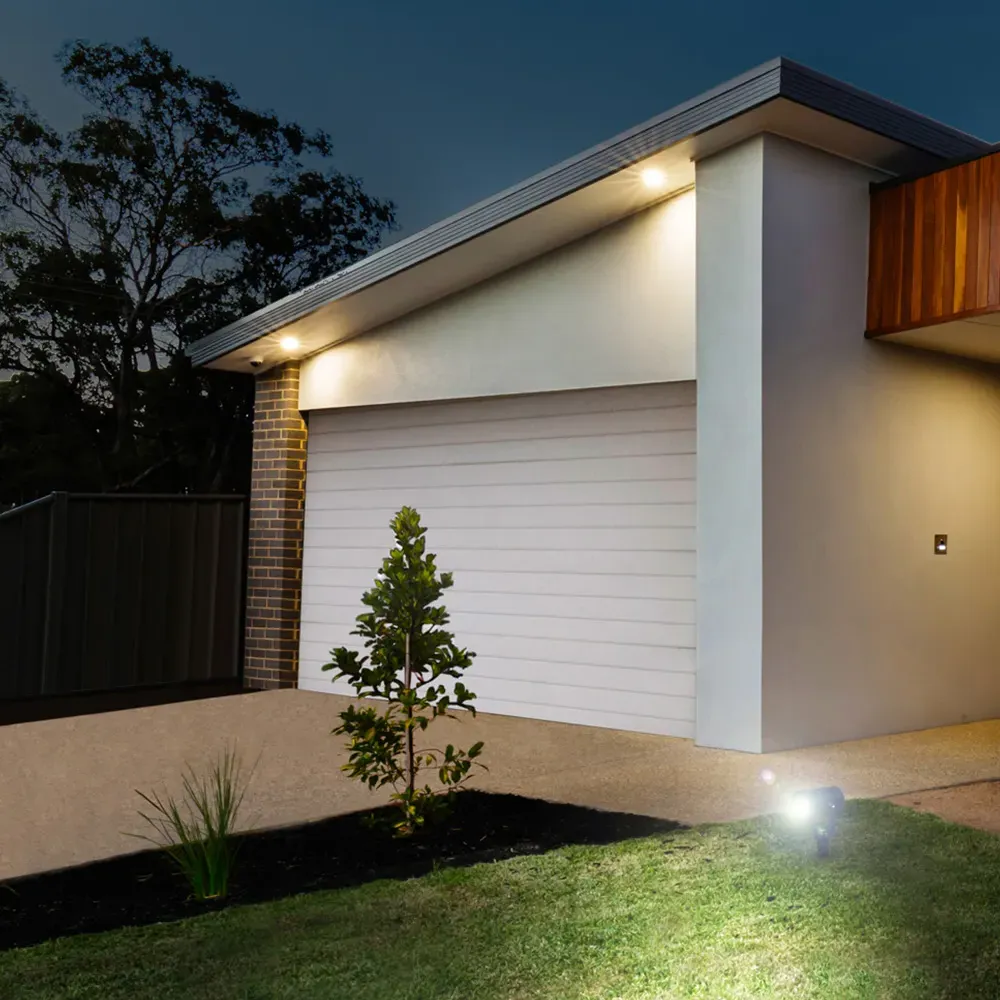 Marinus 3 Pack LED Garden Spike Light - Black, Aluminium