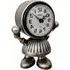 16cm Table Clock with Body - Silver