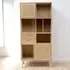2 Door 2 Drawer Display Cabinet - Light Brown, Wood