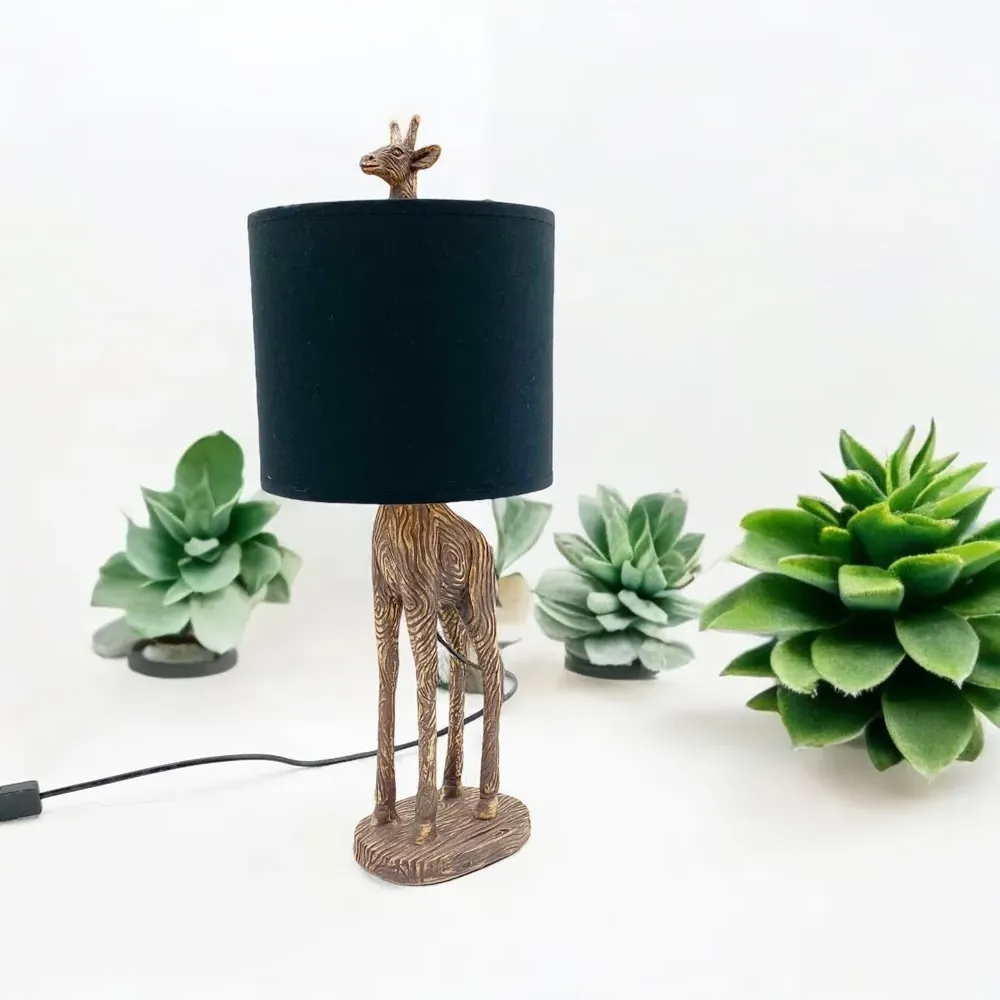 20.3cm Table Lamp - Black