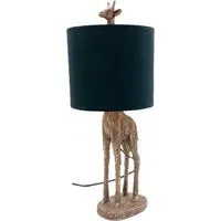 20.3cm Table Lamp - Black