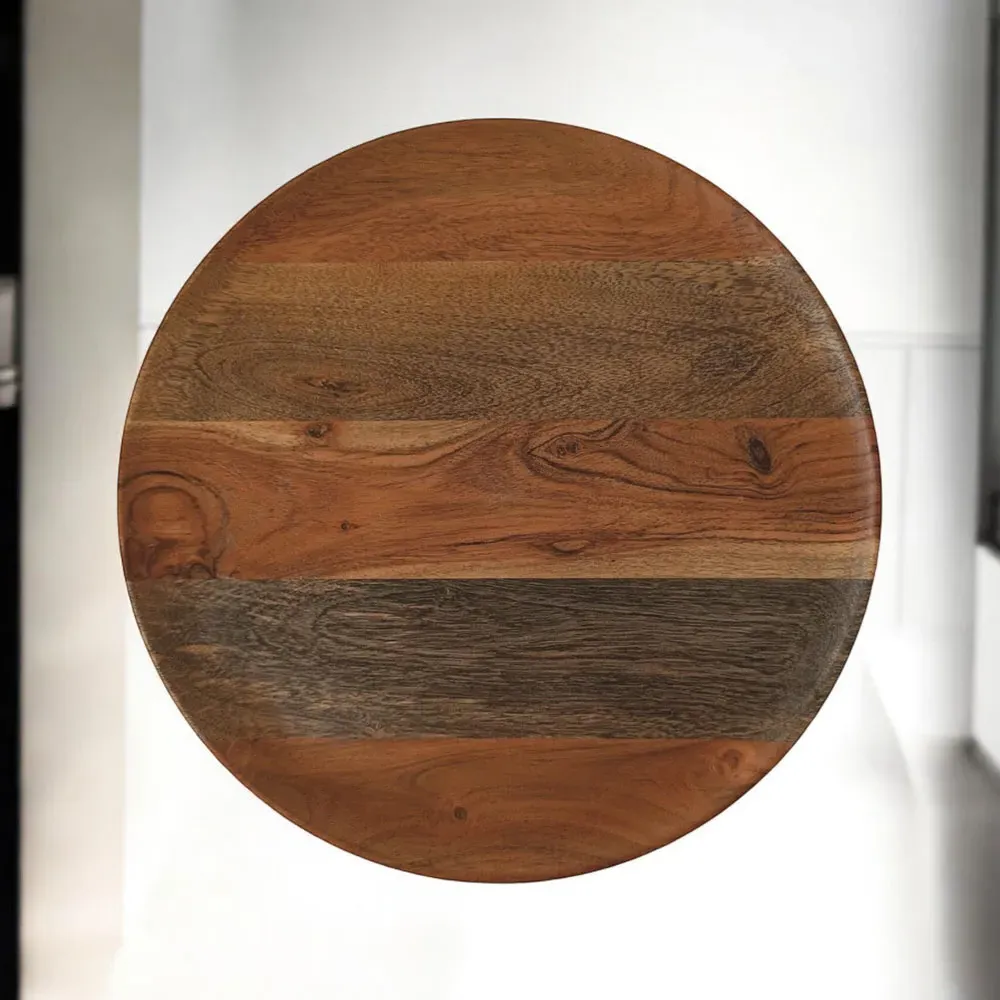 28cm Wooden Serving Plate - Brown