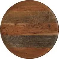 28cm Wooden Serving Plate - Brown