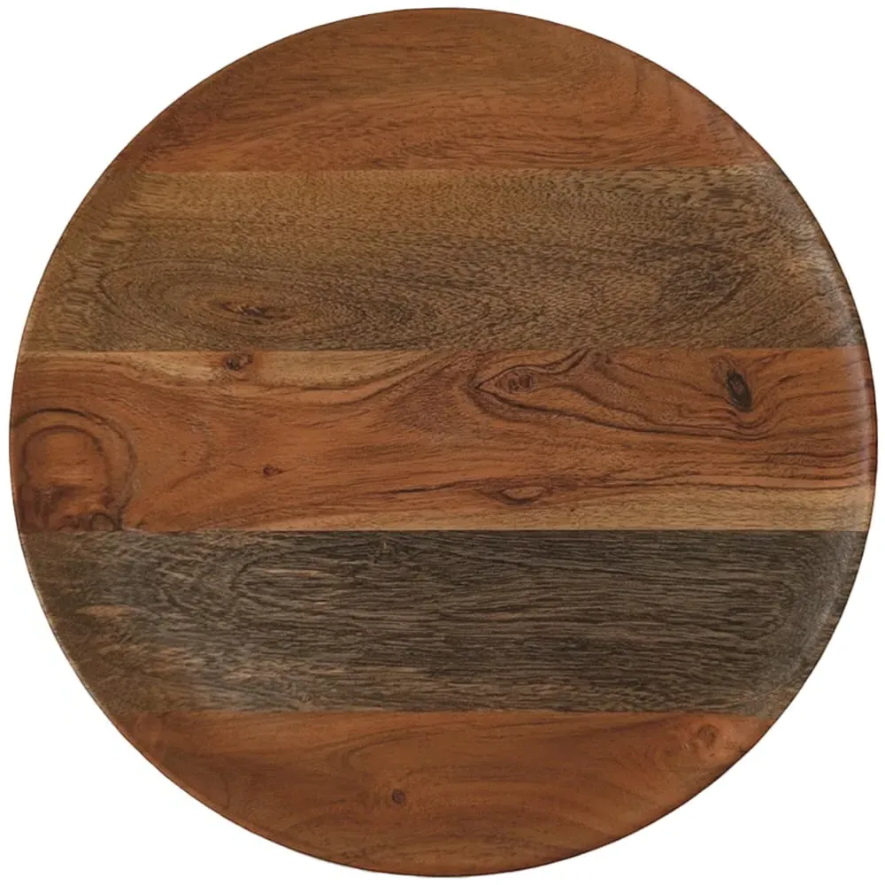 28cm Wooden Serving Plate - Brown