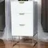 3 Drawer Bedside Table - White, Wood