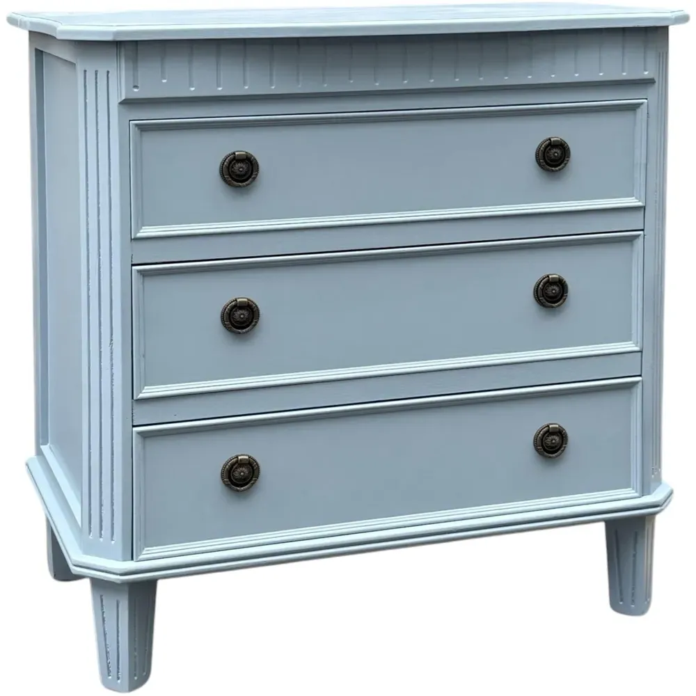 3 Drawer Chest of Drawers - Blue, Wood