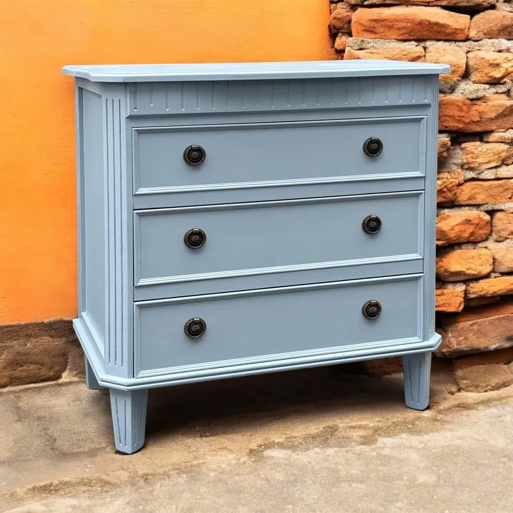 3 Drawer Chest of Drawers - Blue, Wood
